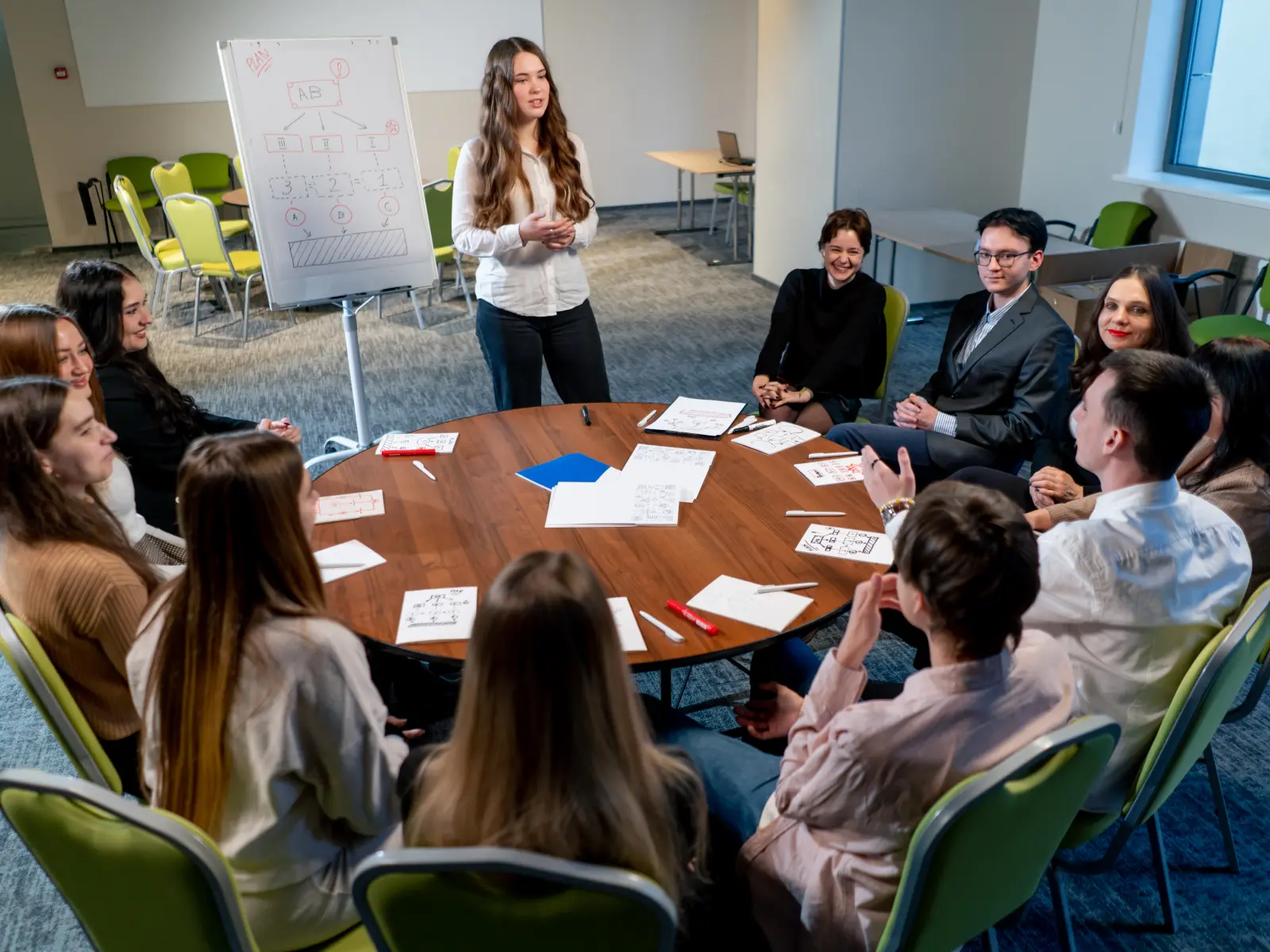 Ariana in a workshop session